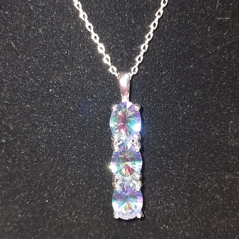 BLUE PETALITE PENDANT